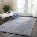 Nourison Malibu Shag Modern Plush Solid Area Rug
