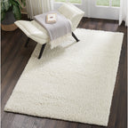 Nourison Malibu Shag Modern Plush Solid Area Rug