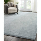 Nourison Malibu Shag Modern Plush Solid Area Rug