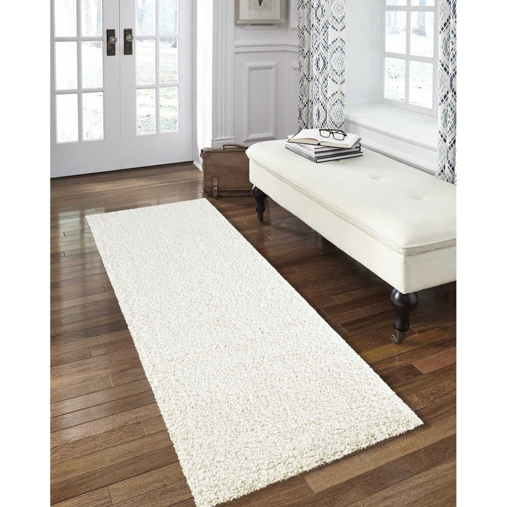 Nourison Malibu Shag Modern Plush Solid Area Rug