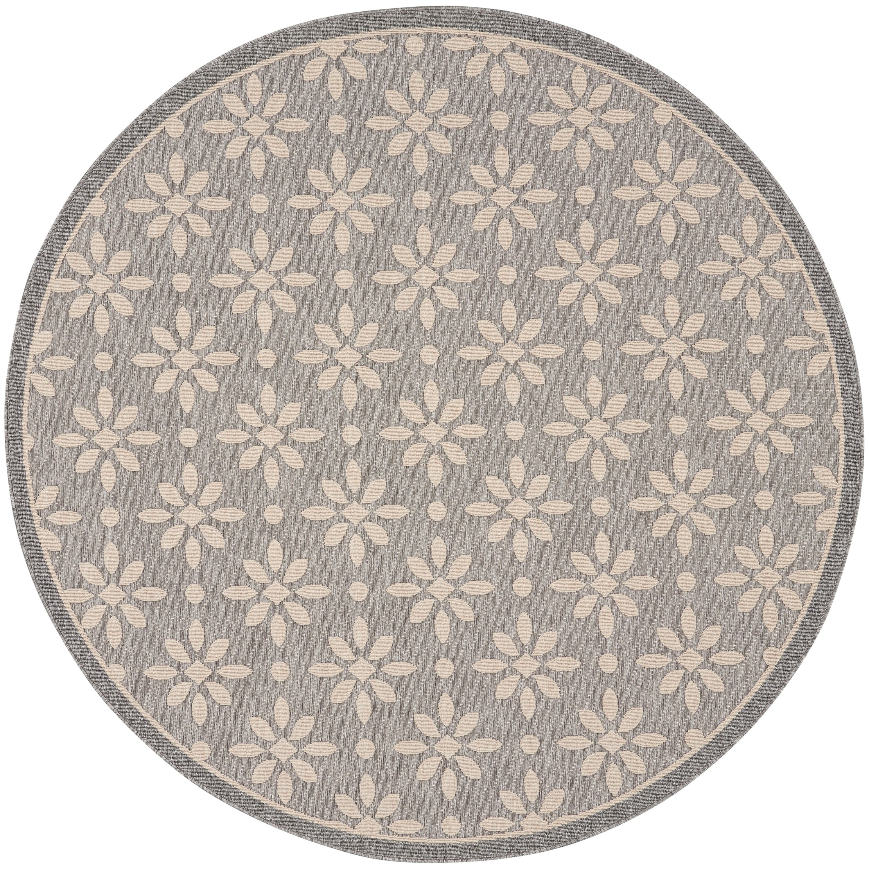 Nourison Palamos Modern Floral Hi Low Geometric Indoor Outdoor Area Rug