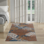 Nourison Pompeii Coastal Beach Shells and Coral Area Rug