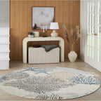 Nourison Pompeii Coastal Beach Shells and Coral Area Rug
