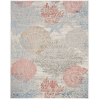 Nourison Pompeii Coastal Beach Shells and Coral Area Rug