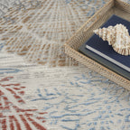 Nourison Pompeii Coastal Beach Shells and Coral Area Rug