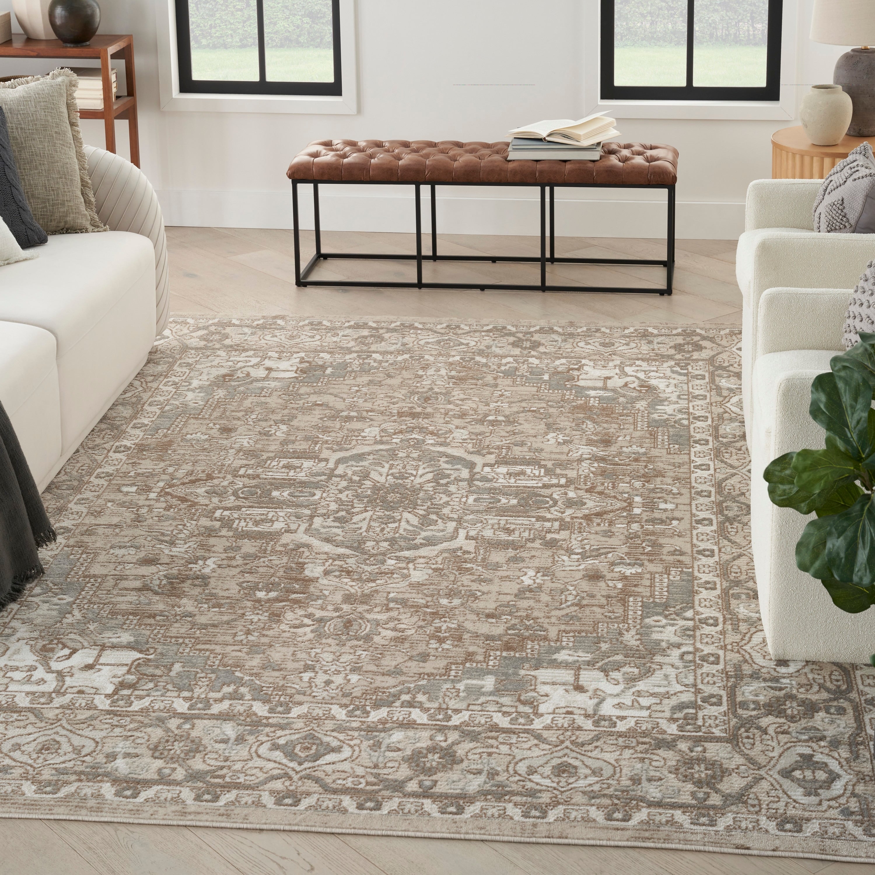 Nourison Quarry Indoor only Persian Area Rug.