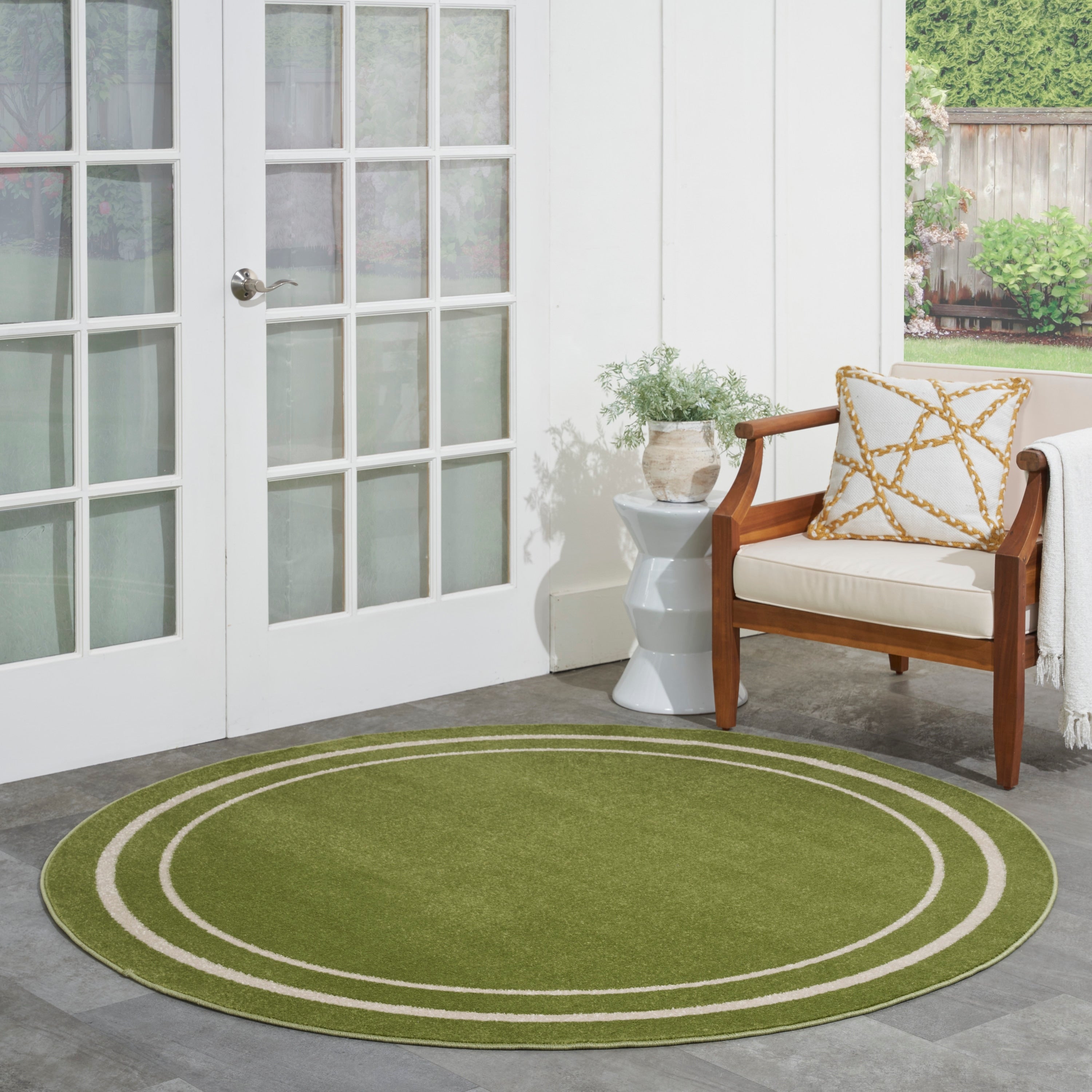 Nourison Sandy Indoor / Outdoor Solid Area Rug