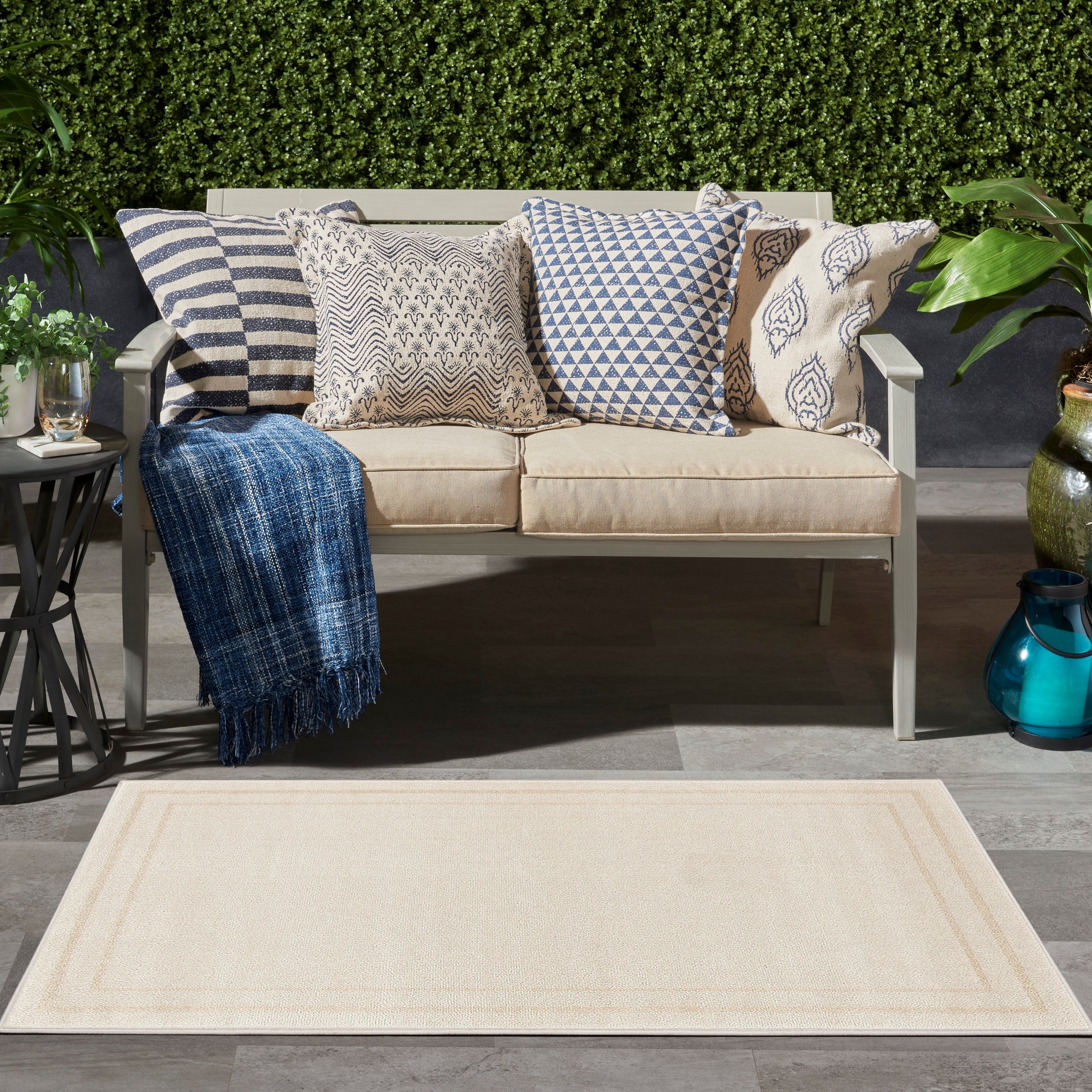 Nourison Sandy Indoor / Outdoor Solid Area Rug
