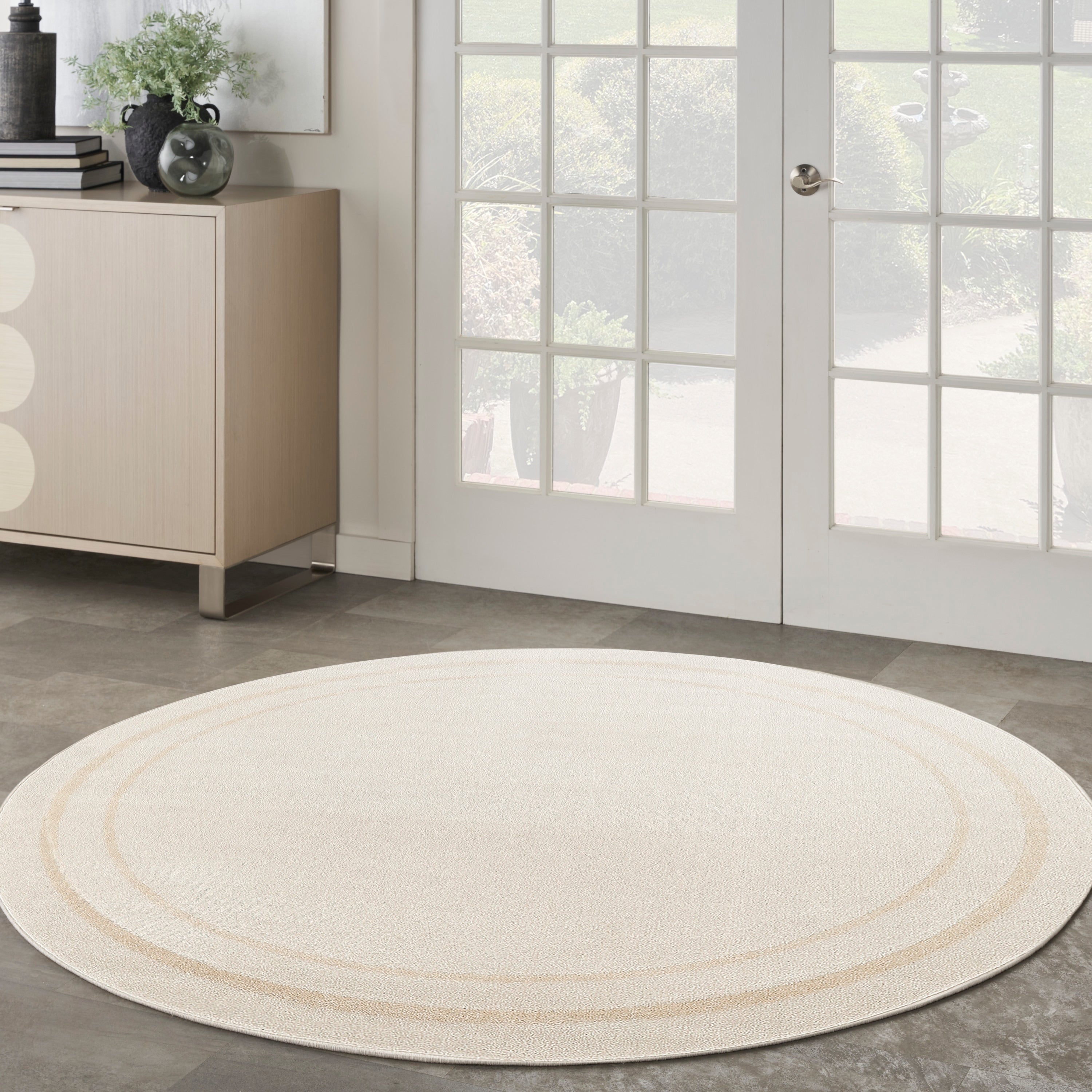 Nourison Sandy Indoor / Outdoor Solid Area Rug