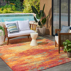 Nourison Sandy Indoor/Outdoor Abstract Area Rug