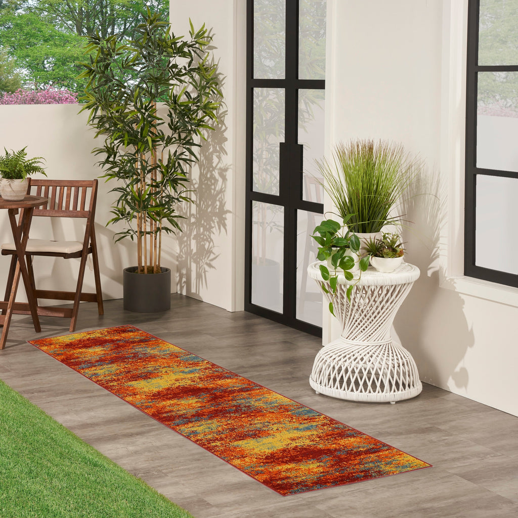 Nourison Sandy Indoor/Outdoor Abstract Area Rug