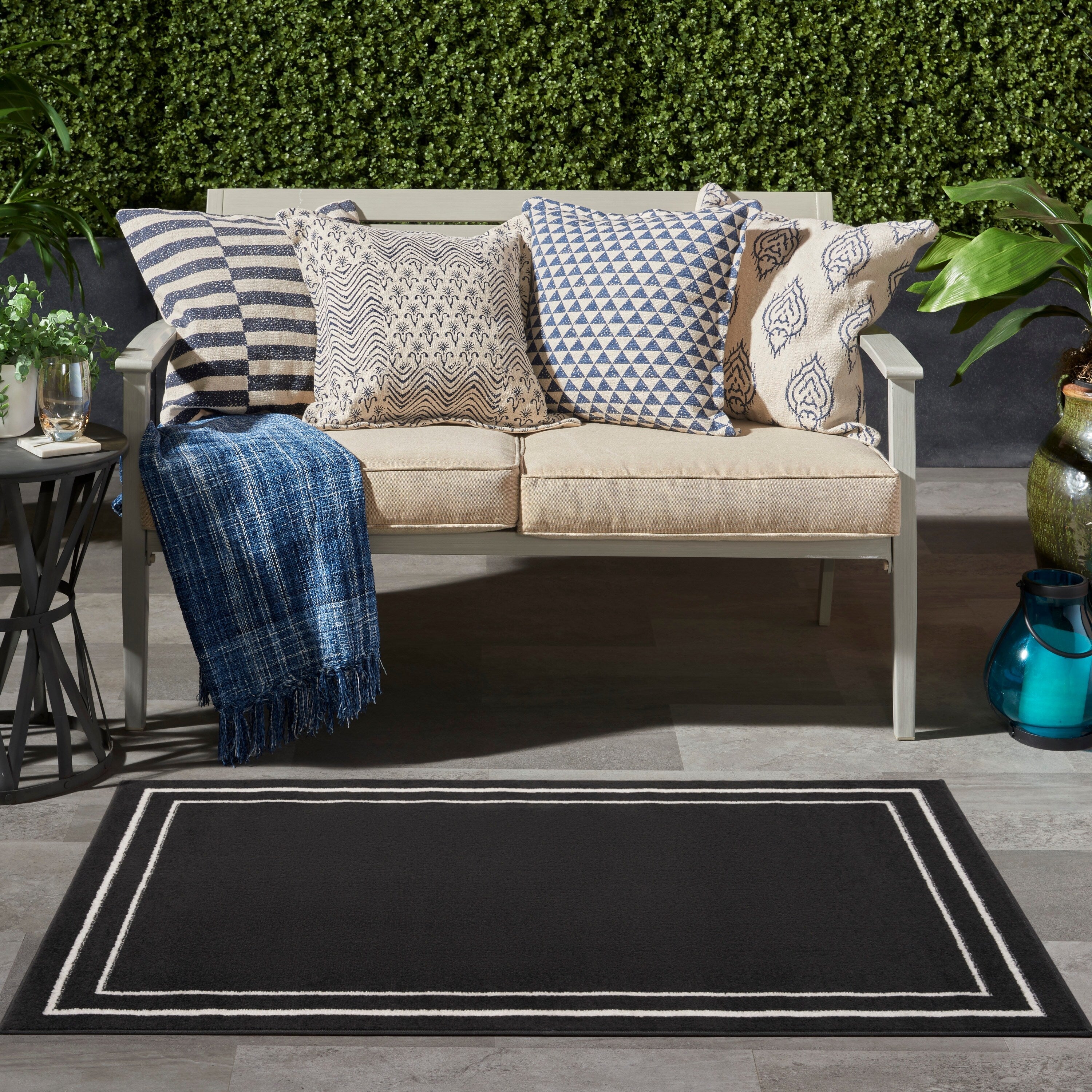 Nourison Sandy Indoor / Outdoor Solid Area Rug