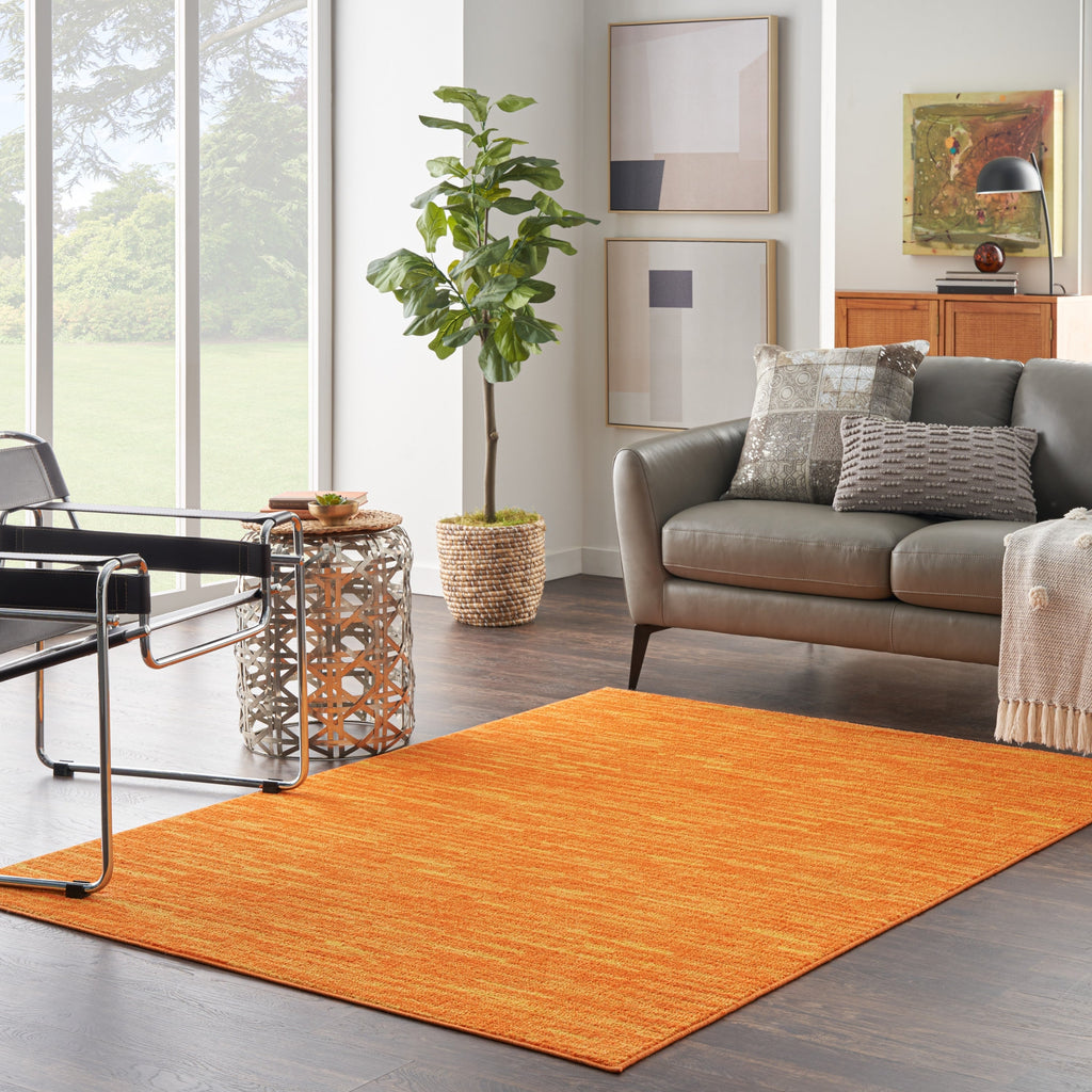 Nourison Modern Solid Indoor/Outdoor Area Rug