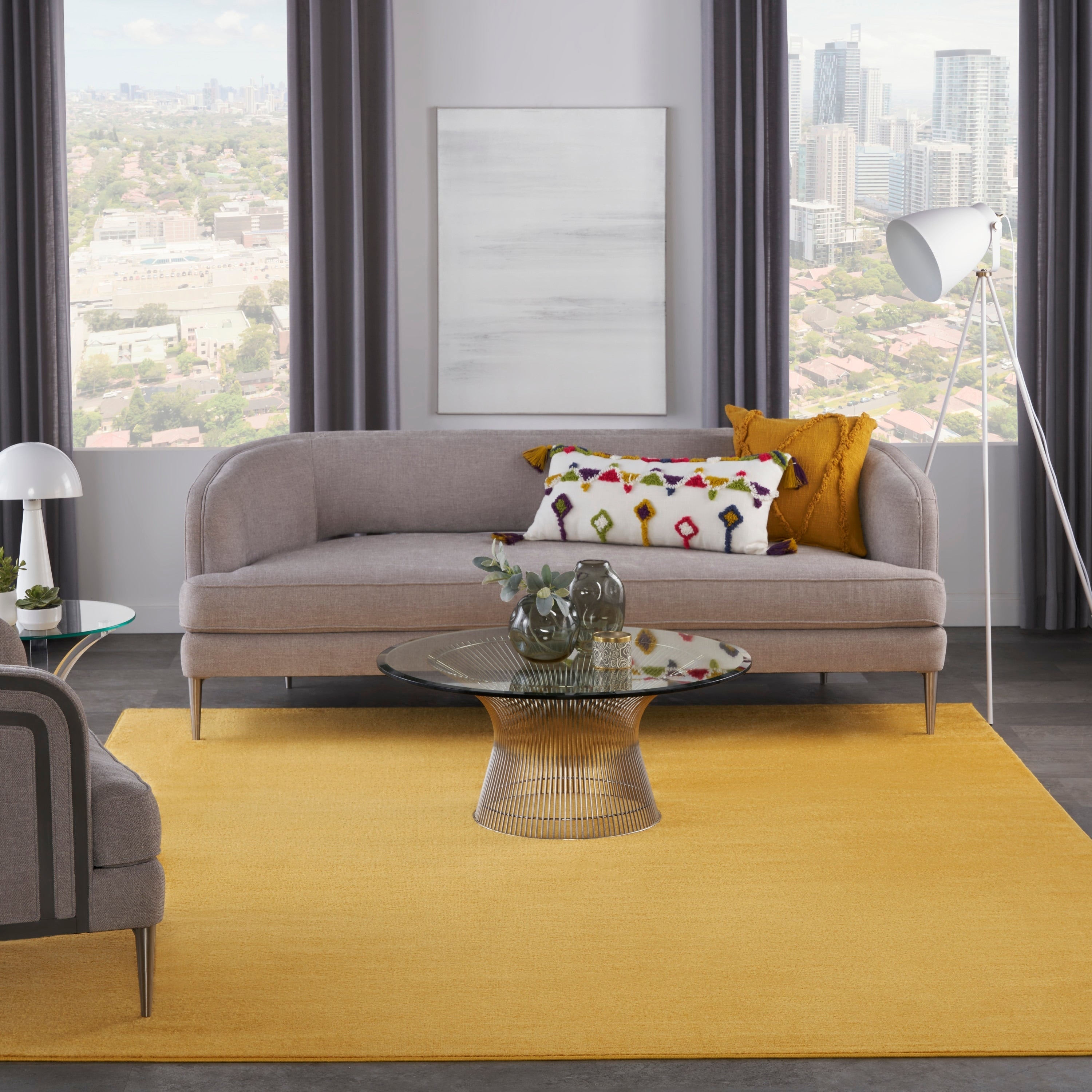 Nourison Modern Solid Indoor/Outdoor Area Rug