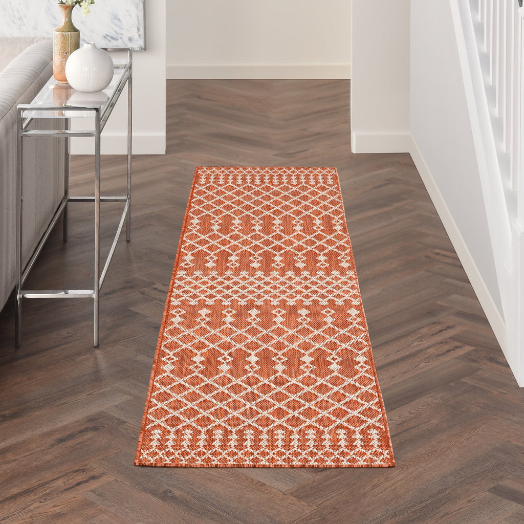 Nourison Selerno Indoor/Outdoor Moroccan Area Rug.