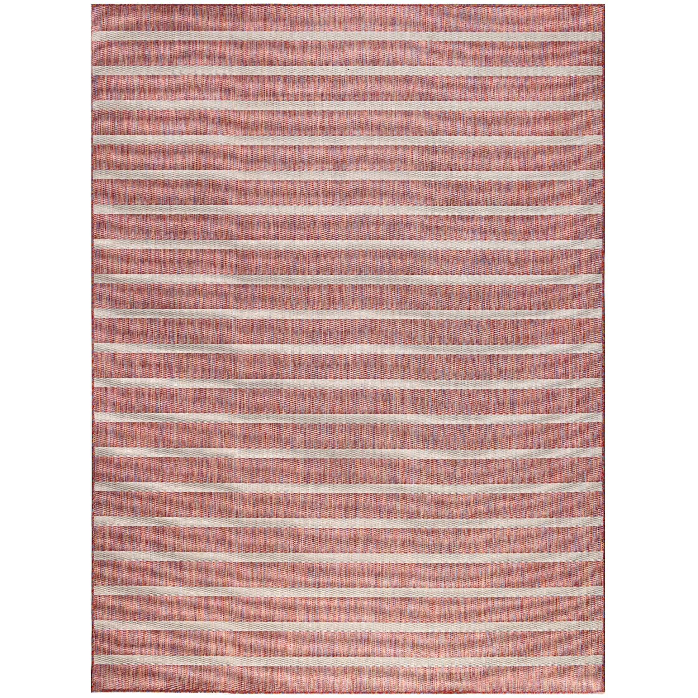 Nourison Selerno Indoor/Outdoor Striped Area Rug.