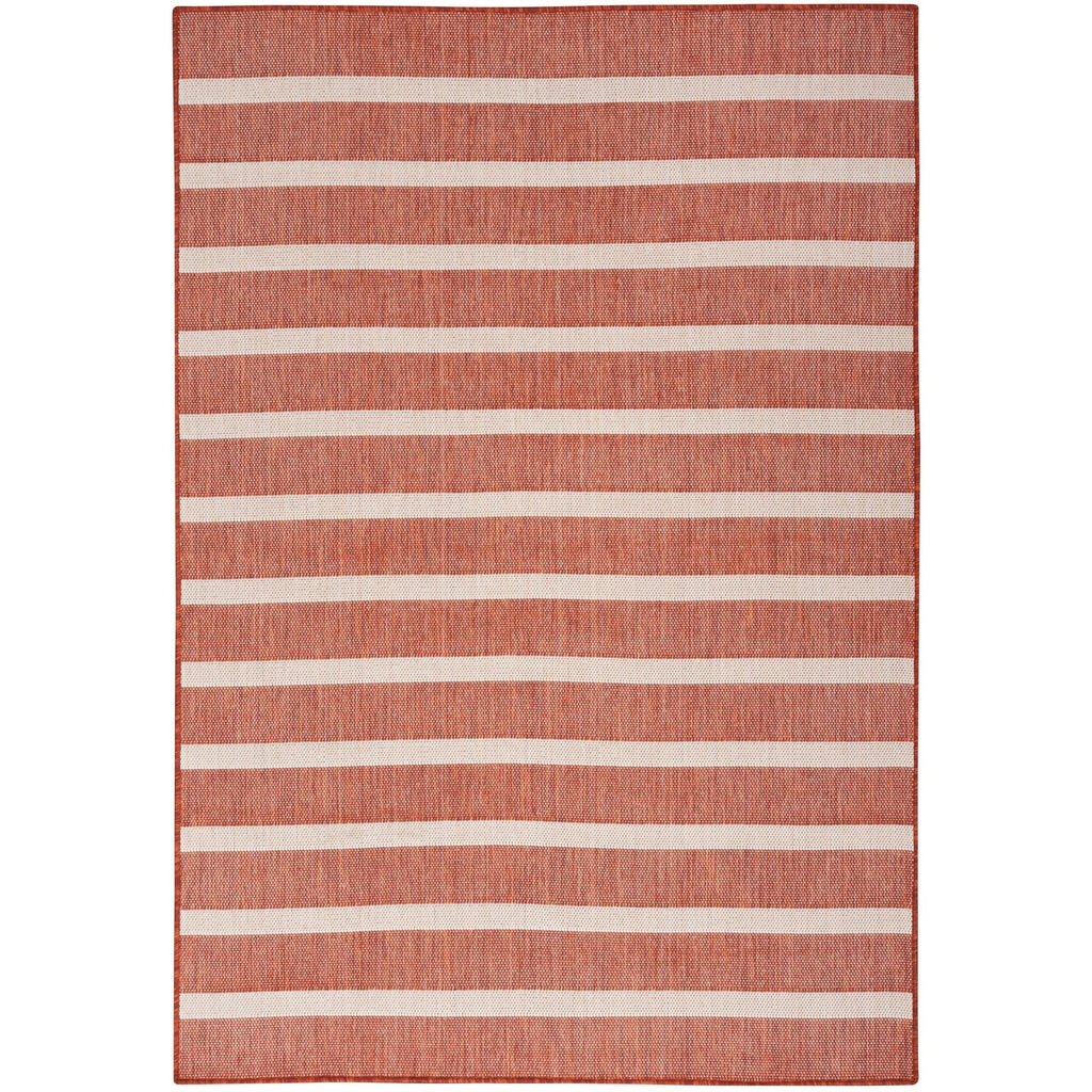 Nourison Selerno Indoor/Outdoor Striped Area Rug.