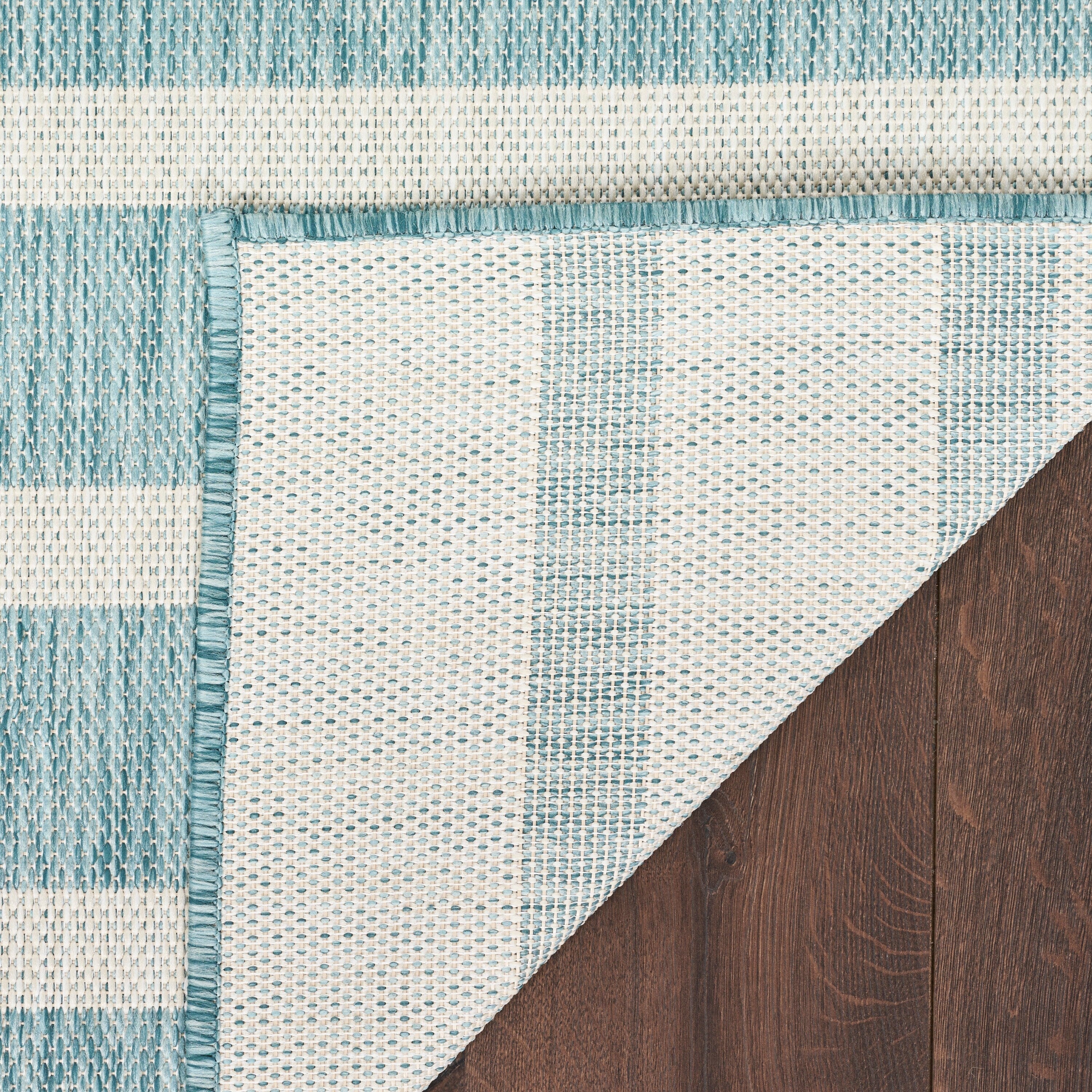 Nourison Selerno Indoor/Outdoor Striped Area Rug.