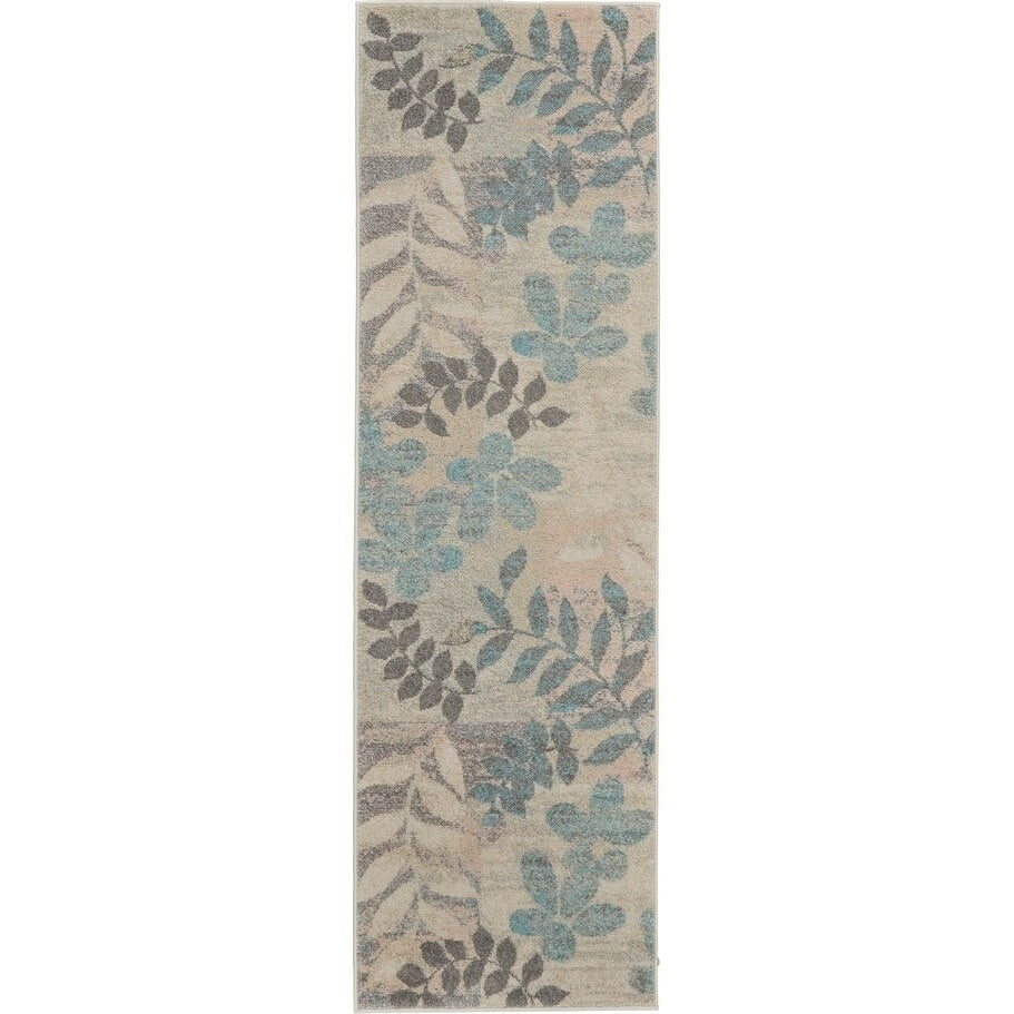 Nourison Tranquil Floral Leaves Area Rug
