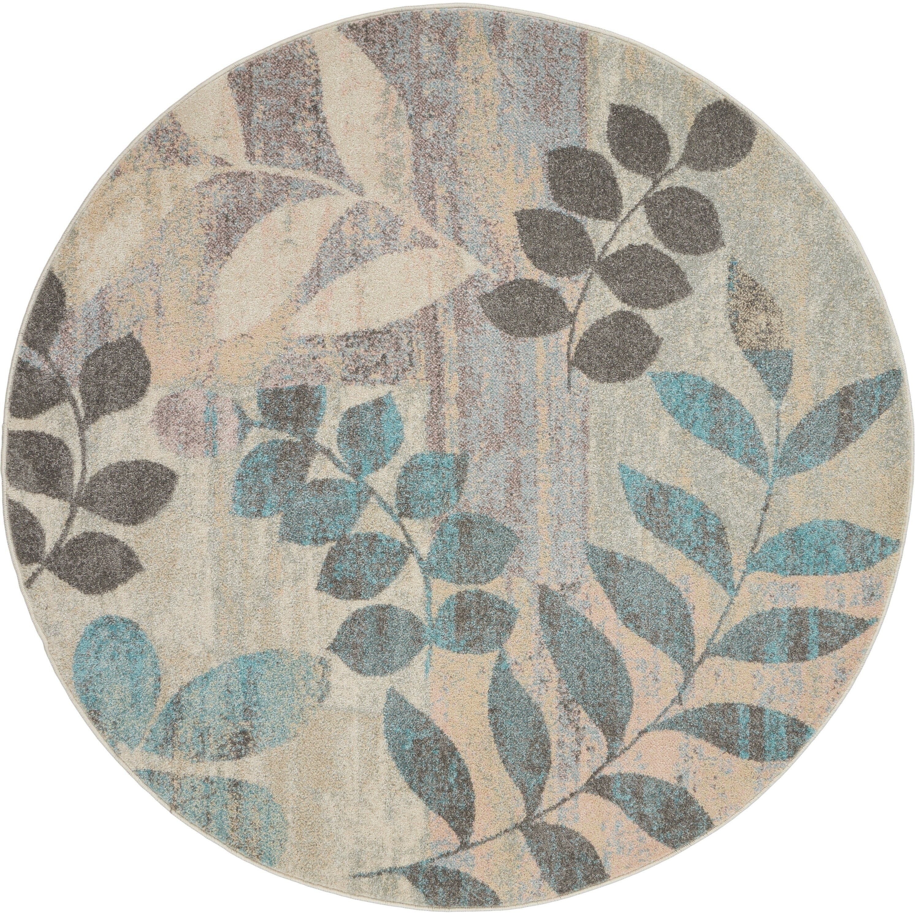 Nourison Tranquil Floral Leaves Area Rug