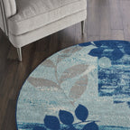 Nourison Tranquil Floral Leaves Area Rug