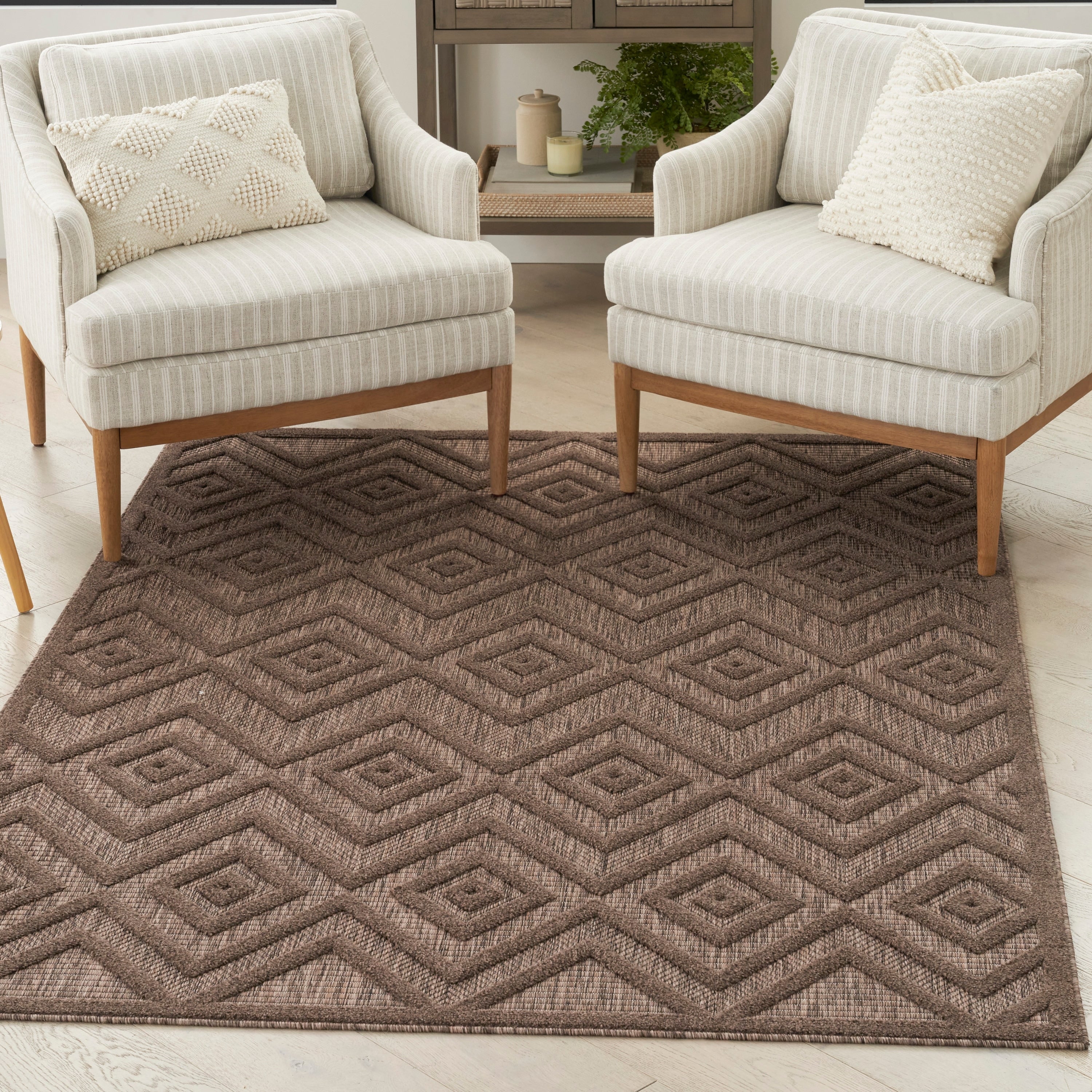 Nourison Versatile Indoor/Outdoor Geometric Flatweave Area Rug