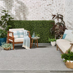 Nourison Versatile Indoor/Outdoor Geometric Flatweave Area Rug
