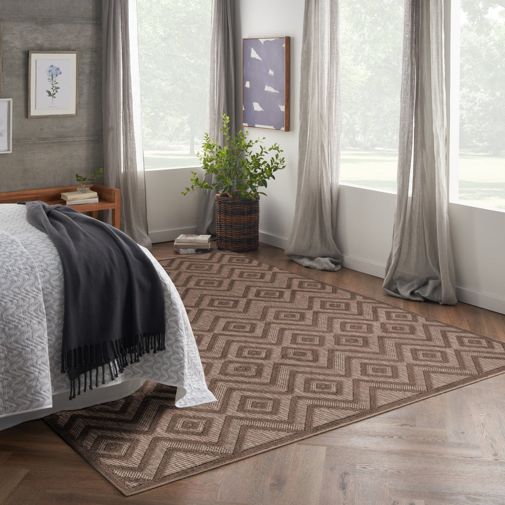 Nourison Versatile Indoor/Outdoor Geometric Flatweave Area Rug