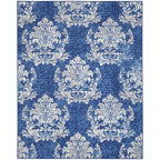 Nourison Whimsicle French Country Botanical Ivory Navy Area Rug