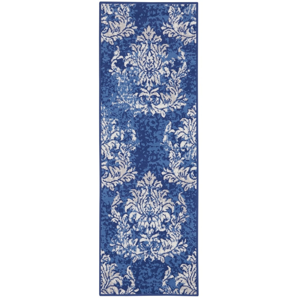 Nourison Whimsicle French Country Botanical Ivory Navy Area Rug