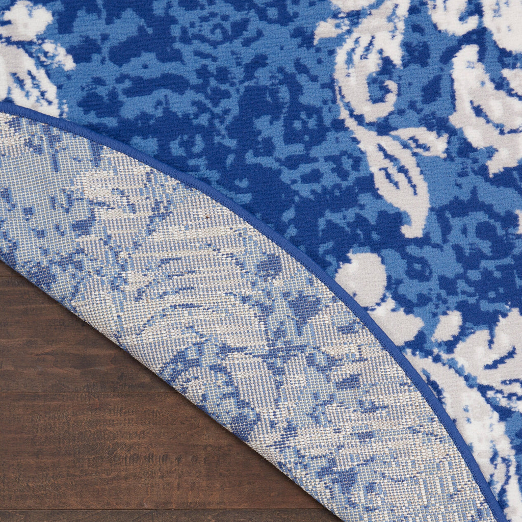 Nourison Whimsicle French Country Botanical Ivory Navy Area Rug