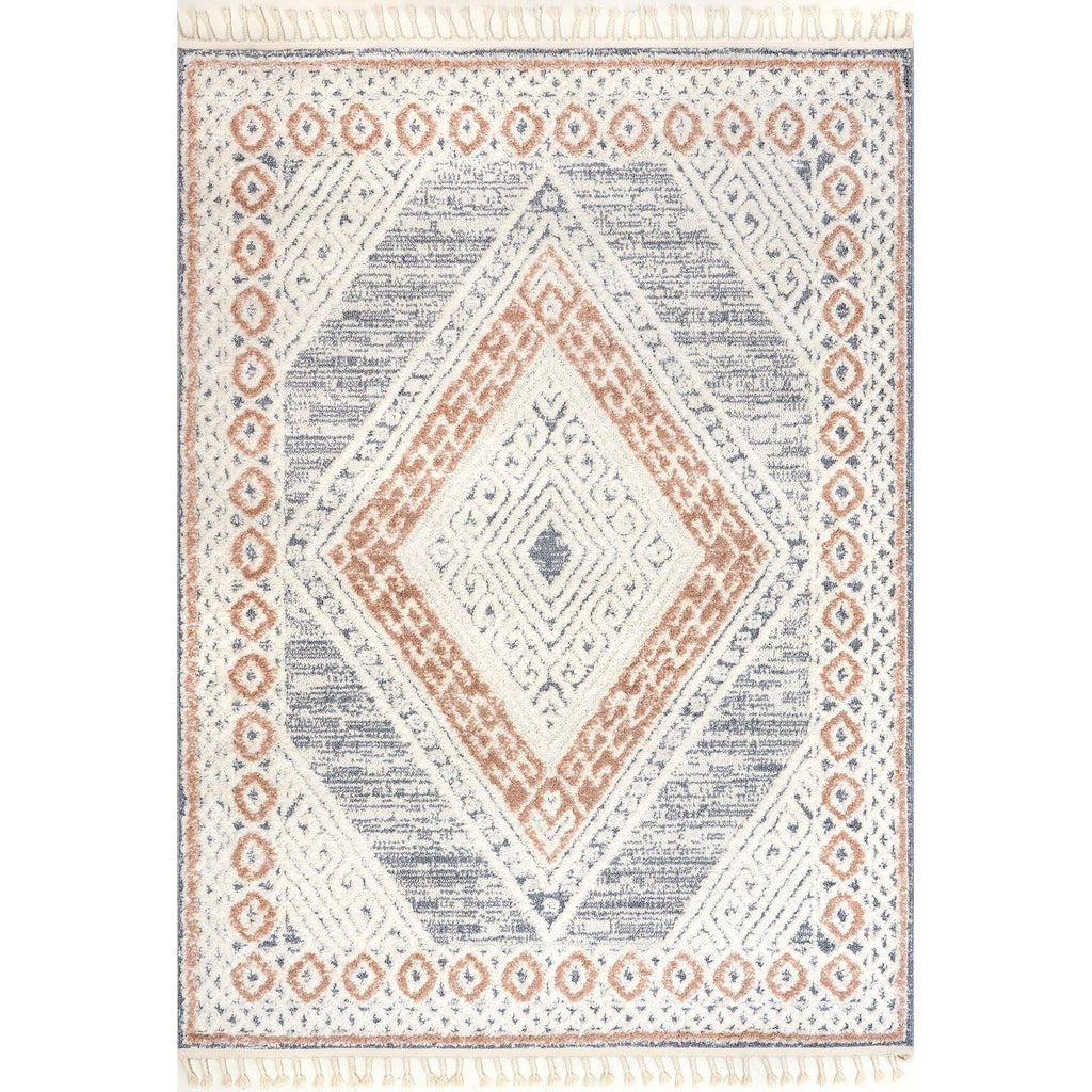 Nuloom Acacia Raised Diamond Tasseled Area Rug