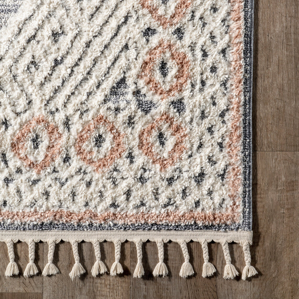 Nuloom Acacia Raised Diamond Tasseled Area Rug