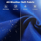 OVIOS 5-piece Patio Wicker High Back Conversation Set