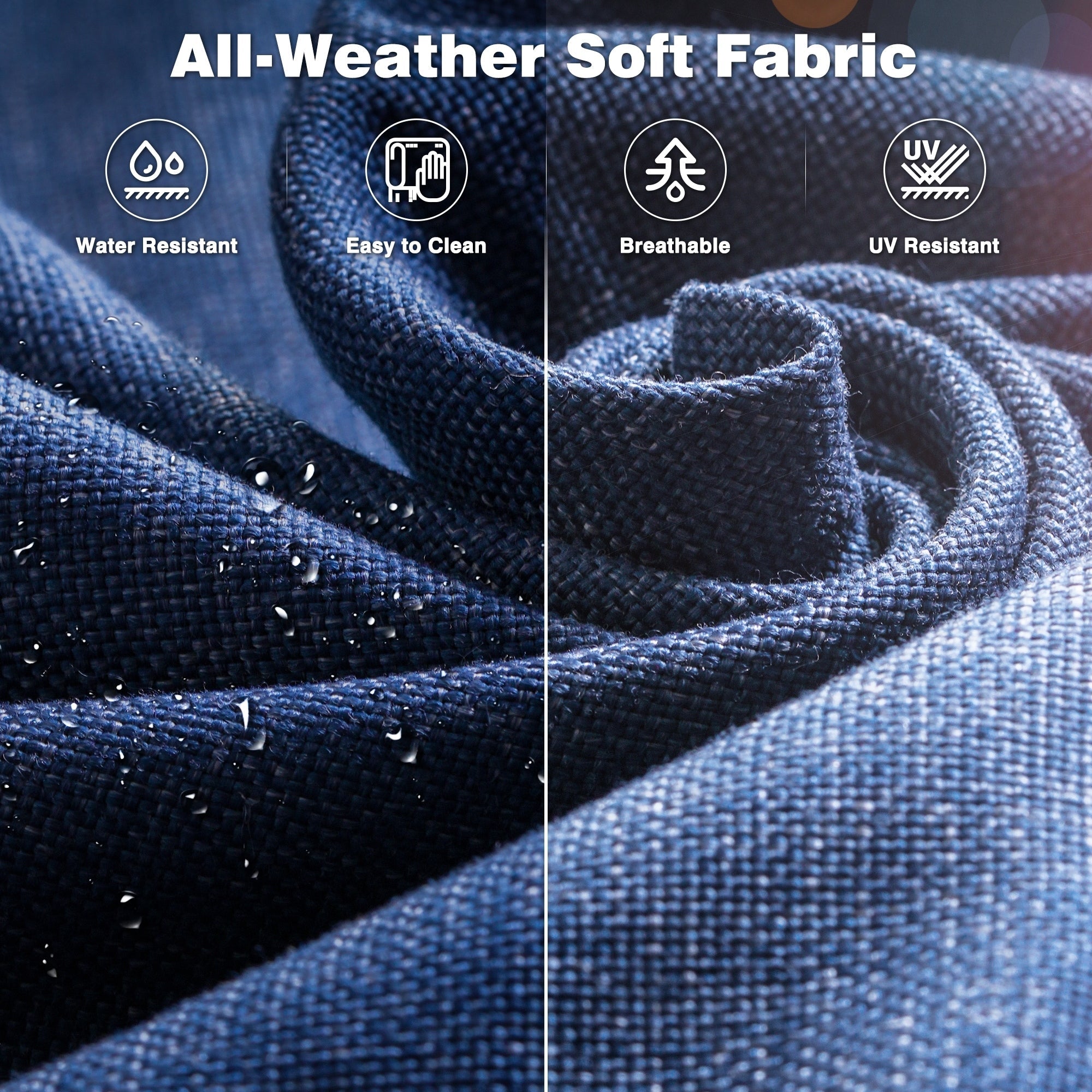 OVIOS 8-piece Patio Wicker Furniture Swivel Chair Set