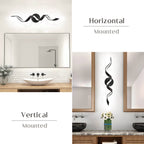Modern Spiral Design LED Bathroom Vanity Light Dimmable Wall Light