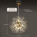 OYIPRO Modern Firework Sputnik Chandelier Crystal Pendant Lighting