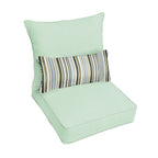 Oakley Sunbrella Solid Indoor/ Outdoor Corded Pillow and Chair Cushion Set