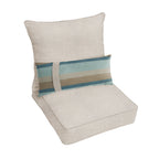 Oakley Sunbrella Solid Indoor/ Outdoor Corded Pillow and Chair Cushion Set