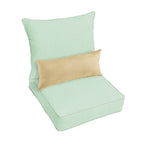 Oakley Sunbrella Solid Indoor/ Outdoor Corded Pillow and Chair Cushion Set