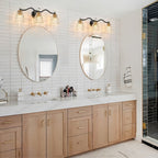 Ora Modern Dimmable Black Gold Bathroom Vanity Lights