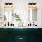 Modern Dimmable Crystal Bathroom Vanity Light Wall Sconces with Crystal Shades