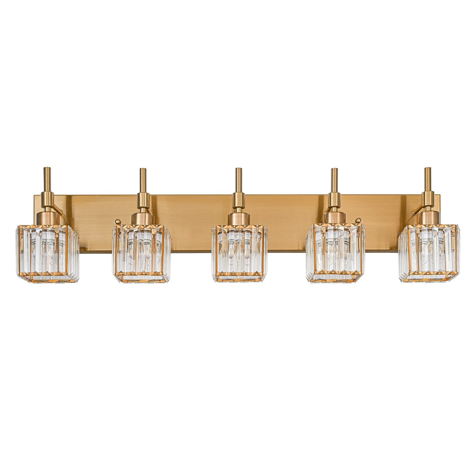 Ora Modern Dimmable Crystal Bathroom Light Fixtures Over Mirror Glam Vanity Lights