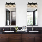 Ora Modern Dimmable Crystal Bathroom Light Fixtures Over Mirror Glam Vanity Lights