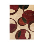 Orelsi Collection Abstract Geometric Circles Area Rug
