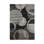 Orelsi Collection Abstract Geometric Circles Area Rug