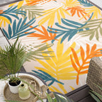 Origin Coastal Floral Indoor/Outdoor Area Rug.