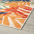 Origin Coastal Floral Indoor/Outdoor Area Rug.