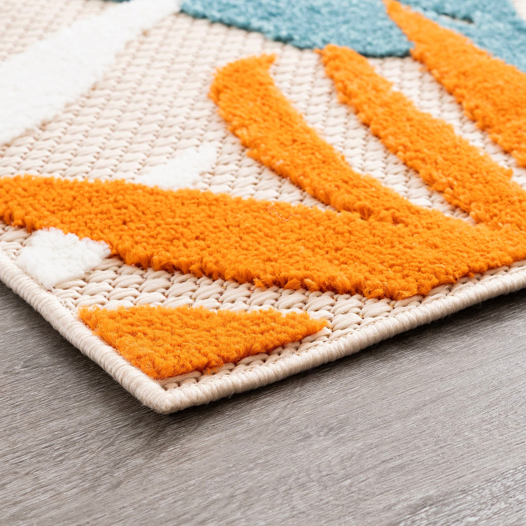 Origin Coastal Floral Indoor/Outdoor Area Rug.