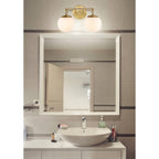 Globe Metal/Frosted Glass Modern LED Vanity, by JONATHAN Y
